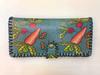 Nueva cartera de impresión hecha a mano escénica para estudiante mujer graffiti retro estilo étnico PU