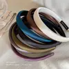 Diadema de Satín de Color Sólido Estilo Coreano para Mujer 2025 Nueva Banda para el Cabello para Lavarse la Cara Pasador de Cabello Alto Accesorio de Cabello de Moda