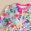 Traje de Baño Infantil de Comercio Exterior 2026 Nuevo Estilo Bikini Europeo y Americano Estampado de Manga Larga para Niños Mayores, Traje de Baño para Niñas de Vacaciones en la Playa