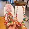 Diadema Pequeña de Princesa de Dibujos Animados Accesorios para el Cabello de Niños Goma Elástica para el Cabello que No Daña el Cabello Pasador de Pelo Adorno de Cabeza de Frutas Lindas para Niña Navidad
