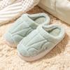 Zapatillas de algodón para adultos mayores y ancianos, nuevas de otoño e invierno para mujer, forradas de felpa, cálidas, suela suave, antideslizantes, zapatillas de algodón para hombre, una sola pieza, generación de pelo