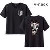 Amazon Estampa Anime Verão ATTACK ON TITAN Gigante de Ataque Casual Gola V Manga Curta Casais