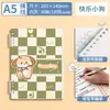Lote Misto [Fichário de Folhas Soltas] Mengjin] Refil de Reposição para Fichário de Folhas Soltas, Fosco B5, Padrão Diagonal A5