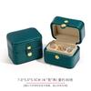 Mini joyero retro con botón a presión, pequeño joyero para anillos, pendientes, caja para pendientes, joyero portátil, disponible al por mayor