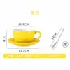 Juego de Tazas de Café de Cerámica Estilo Europeo, Taza Profesional para Latte Art, Taza para Latte, Taza para Cappuccino, Taza Zeita, Diseño Elegante
