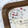 Pedras de Strass para Nail Art Gota d'Água 6*4mm Populares da Dongzhou, Strass de Vidro K9 Super Brilhantes de Alta Qualidade, Decorações de Nail Art com Strass Empilhados Asa de Borboleta