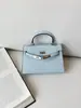 Bolsa 2026 Nuevo Estilo de Moda Segunda Generación Bolso Kelly 22cm Hebilla Plateada Primavera Verano Sentido de Alta Gama Bolso para Mujer Hombro Único Cruzado de Hombro Bolso de Mano