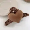 Peluche de Amor Coreano Accesorios para el Cabello de Otoño e Invierno Pinza para el Cabello Pinza de Pelo Pinza para la Parte Posterior de la Cabeza de Niña Pinza de Tiburón Grande Pinza para el Cabello