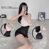 Mono sexy de tres puntos para la noche, ropa transparente para estar fuera de la cama, ropa interior sexy, pijamas de habitación, exposición por fuga de leche, abierto