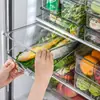 Caja de almacenamiento para cocina, caja de almacenamiento y organización para refrigerador, caja clasificadora de alimentos para frutas y verduras, caja con drenaje y conservación.