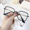 Gafas M2169 estilo retro TR de metal con montura grande para niña, con cara grande, estilo pequeño para amantes.