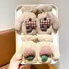 Guantes de Lana con Cuello Halter Estilo Ins Lindo para Niños, Guantes de Manopla Engrosados a Prueba de Viento y Frío, Guantes Cálidos para Otoño e Invierno