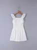 Para Comercio Exterior Transfronterizo Verano 2026 Amazon Ropa para Mujer Estilo Dulce y Suave Blanco Hueco Sin Mangas Adelgazante Mono
