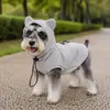 Moletom elástico de caimento justo para cães Schnauzer, Shiba Inu e cães de porte pequeno a médio, fácil de vestir e tirar, adequado para uso em casa e ao ar livre, roupa quente
