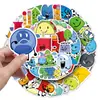 50 Peças de Adesivos Bfdi, Animação de Comédia, Batalha Transfronteiriça por Neverland, Decoração DIY à Prova d'Água, Adesivos para Caneca Térmica de Computador