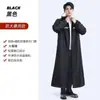 Impermeable de cuerpo completo, una pieza, largo, para motocicletas y bicicletas eléctricas, engrosado para protección contra lluvia intensa, con elementos reflectantes
