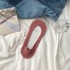 Calcetines invisibles finos de seda de hielo de verano color empeine bajo calcetines de barco para mujer marea ins color sólido calcetines para tacones altos talón antideslizante