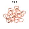 Anel Aberto Colorido Galvanizado a Metal Anel Único Anel de Ferro Plano Pulseira Colar Brincos Anel de Conexão Acessórios para Joias DIY