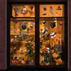 5 Pegatinas Transparentes Originales de Halloween de PET Cabeza de Calabaza Decoración de Festival Dibujos Animados Funda de Teléfono Diario Pegatinas DIY