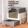 Caja de arena para gatos extra grande tipo cajón con cerramiento completo para evitar derrames fuera, con protección UV. Arenero para gatos para mascotas. Suministros para mascotas.