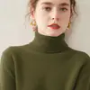 Suéter de Cachemira para Mujer Otoño/Invierno 2026 con Cuello Alto, Diseño Versátil, Tejido de Lana, Suave y Acogedor