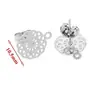 Pendientes de Acero Inoxidable de Moda con Diseño Calado para Oreja Pendientes Chapados al Vacío en Oro de 18 Quilates Materiales para Joyería Hecha a Mano DIY
