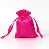 Bolsas Prontas de Cetim com Cordão para Perucas, Sacos de Embalagem para Armazenamento à Prova de Poeira, Bolsas de Presente de Cetim e Seda para Joias, Lenços de Seda