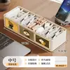 Caja Organizadora de Cables de Datos con Compartimentos Multifuncionales Caja de Gestión de Cables para Escritorio del Hogar Caja Organizadora para Cabezales de Cargador, Cables de Auriculares y Cables de Alimentación