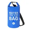 Bolsa Impermeable Transfronteriza de Hombro Único con Doble Clip de Hombro de Tela de Malla para Playa, Natación, Plegable, Bolsa de Agua para Ciclismo, Camping, Bolsa Impermeable Portátil