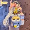 Llavero Auténtico de Shiba Inu de Dibujos Animados para Mujer, Lindo y Exquisito, Llavero de Peluche de Shiba Inu del Zodiaco Doce, Colgante para Mochila