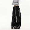 Pantalones Cargo de Color Sólido Estilo Americano para Mujer, Pantalones Deportivos Rayados Retro Americanos, Pantalones Rectos de Marca de Moda para Jazz Dance Hip-Hop