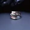 Anillo de runa taoísta estilo chino S925 plata pura plata tailandesa anillo abierto ajustable para hombres y mujeres, anillo de plata que trae fortuna para el año zodiacal
