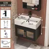 Gabinete de Baño de Vidrio con Puerta, Aluminio Montado en Pared, Ahorrador de Espacio para Apartamentos Pequeños, Borde Estrecho, Gabinete para Lavabo de Balcón de Baño, Gabinete con Espejo de Tocador