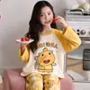 Pijamas Nuevos para Niñas 2026 para Primavera y Otoño, Algodón Puro, Manga Larga, Estilo Delgado, Elegante Conjunto de Ropa de Casa de Otoño para Niños y Niñas