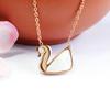 Guan Yu Diamante Natural Sudafricano Acero de Titanio Colgante Collar de Cisne Fábrica de Joyería Venta al por Mayor Dropshipping S2071313