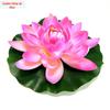 Simulação Lotus Decoração Lotus Fish Tank Pool Plástico Lotus Ornamentos Lagoa Lotus Flutuante Falsas Folhas de Lótus na Água