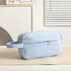 Bolsa de Maquillaje Portátil de Nuevo Estilo Transfronteriza, Bolsa de Almacenamiento Portátil de Pana de Gran Capacidad, Bolsa de Almacenamiento de Joyería Moderna y Sencilla