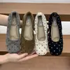Zapatos de vestir retro de lunares poco profundos que aumentan la altura 2026 Coreanos versátiles con lazo estilo ballet zapatos estilo coreano