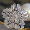 Nuevo Envío Gratis Botones de Lujo de Cristal Flash Zircón Cosidos a Mano Copo de Nieve Pedrería Botones para Suéter Accesorios de Ropa Hebilla