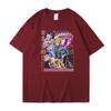 Comercio exterior nueva estación independiente animación de dibujos animados japoneses La maravillosa aventura de JOJO camiseta de manga corta para hombre y mujer camiseta base