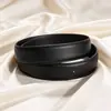 Cinto de moda versátil de couro genuíno feminino transfronteiriço, cinto decorativo feminino para ternos, cinto preto de alta qualidade estilo coreano moderno para jeans
