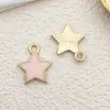 Acessórios de Joias de Liga de Balão Nuvem com Gotejamento de Óleo Estrela de Cinco Pontas Trevo de Quatro Folhas Estilo Coreano Brincos Pingentes Pingentes Perfurados DIY