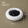 Grava de Cristal Natural Yeso Tazón Desmagnetizador Amatista Piedra Cruda Piedra Desmagnetizadora Adornos para Manos Caja de Almacenamiento de Roca Volcánica Decoración