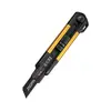 Cuchillo de Utilidad Grande para Cortar Papel Tapiz, Cutter Doméstico, Cuchillo para Cortar Papel, Cuchillo de Utilidad de Grado Industrial con Hoja Negra Duradera SK5