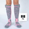 Calcetines Cálidos para Pies Calcetines Calientes de Invierno Calcetines Eléctricos Secadores Calentamiento Algodón Calcetines Gruesos Carga de Tinta Esquí usb