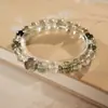 Pulsera de Cristal con Perlas de Cristal Natural Optimizada Pulsera Versátil de Nicho Joyería de Moda de Lujo Ligero Venta al por Mayor para Mujeres