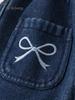 Pantalones de Terciopelo Nuevos de Invierno Bangxuan Pantalones Calientes para Niños Pantalones de Campana para Bebés Pantalones con Lazo Jeans para Niñas