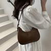 Estilo Coreano Indentación de Letra Distintiva Gran Capacidad 2025 Nuevo Simple Estilo Coreano de Viaje Moda Bolso de Hombro Axila para Mujeres