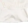Ropa de Mujer al por Mayor Transfronteriza 2025 Aliexpress Moda Popular Casual Camisa sin Espalda Decorada con Lazo Textura de Satén de Seda