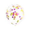 Balões de Látex Transparentes Personalizados de 12 polegadas com Lantejoulas para Decoração de Casamento, Montagem de Atmosfera para Festa de Festival, Balões de Lantejoulas